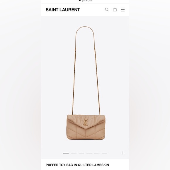 Yves Saint Laurent Beige Quilted Bag - Picture 2 of 15